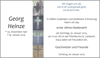 Anzeige von Georg Heinze 