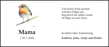 Anzeige von Thea Damer 