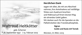 Anzeige von Waltraud Heitkötter 