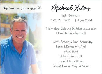 Anzeige von Michael Helms 