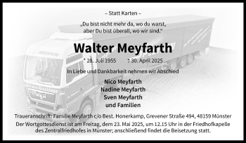 Anzeige von Walter Meyfarth 
