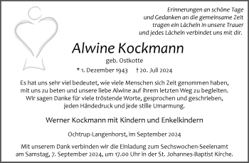 Anzeige von Alwine Kockmann 