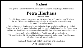 Anzeige von Petra Illerhaus 