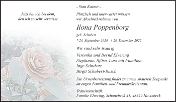 Anzeige von Ilona Poppenborg 