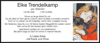 Anzeige von Elke Trendelkamp 