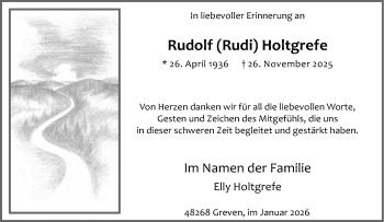 Anzeige von Rudolf Holtgrefe 
