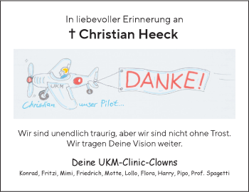 Anzeige von Christian Heeck 