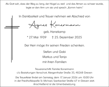 Anzeige von Agnes Konermann 