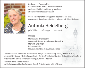 Anzeige von Antonia Heidelberg 