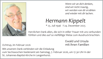 Anzeige von Hermann Kippelt 