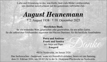 Anzeige von August Heunemann 